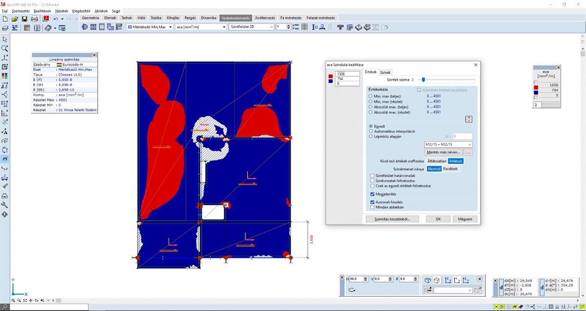 Vasmennyiségek skálázva
